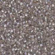 Miyuki Delica Perlen 11/0 - Sparkling pewter lined crystal ab DB-1772